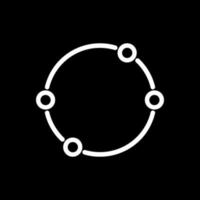 conception d'icône vectorielle de cercle de points vecteur