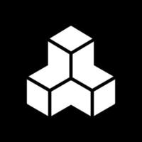 conception d'icône de vecteur de cubes