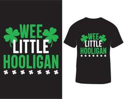 pipi peu hooligan st patrick's journée T-shirt conception pro Télécharger vecteur