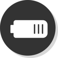 conception d'icône de vecteur de quart de batterie