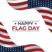 content 4e de juillet Etats-Unis indépendance journée salutation carte avec agitant américain nationale drapeau et main caractères texte conception. vecteur illustration