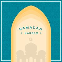 Illustration vectorielle de Ramadan plat vecteur