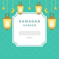 Illustration vectorielle de Ramadan plat