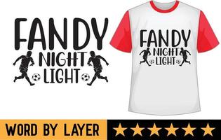 fandy nuit lumière svg t chemise conception vecteur