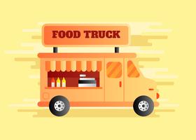 Illustration vectorielle de camion alimentaire vecteur