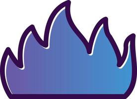 conception d'icône de vecteur de feu