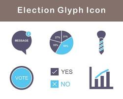 élection vecteur icône ensemble