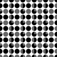 noir et blanc avec cercle modèle Contexte vecteur