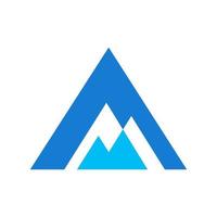 initiale une Montagne logo vecteur