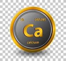élément chimique de calcium vecteur