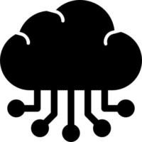 icône de vecteur de cloud computing