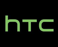 htc marque logo téléphone symbole Nom vert conception Taïwan mobile vecteur illustration avec noir Contexte