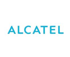 alcatel logo marque téléphone symbole Nom bleu conception mobile vecteur illustration