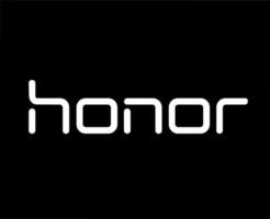 honneur marque logo téléphone symbole Nom blanc conception Chine mobile vecteur illustration avec noir Contexte