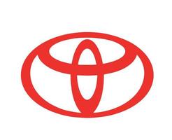 Toyota marque logo voiture symbole rouge conception Japon voiture vecteur illustration