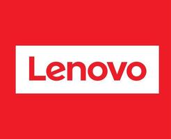 lenovo logo marque téléphone symbole conception Chine mobile vecteur illustration rouge et blanc