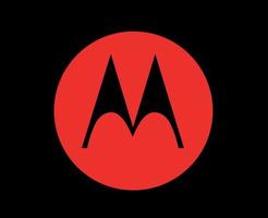 motorola marque logo téléphone symbole rouge conception Etats-Unis mobile vecteur illustration avec noir Contexte