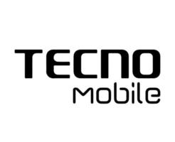 tecno marque logo téléphone symbole noir conception chinois mobile vecteur illustration