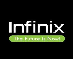 infinix marque logo téléphone symbole blanc et vert conception Chine mobile vecteur illustration avec noir Contexte