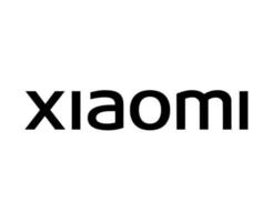 xiaomi marque logo téléphone symbole noir Nom conception chinois mobile vecteur illustration
