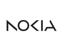 nokia marque logo téléphone symbole noir conception Finlande mobile vecteur illustration