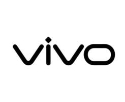 vivo marque logo téléphone symbole Nom noir conception chinois mobile vecteur illustration