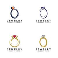 abstrait diamant pour bijoux affaires logo conception concept vecteur