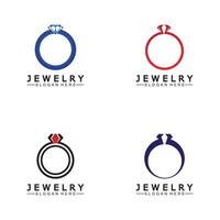 abstrait diamant pour bijoux affaires logo conception concept vecteur