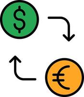 icône de vecteur de change de devises