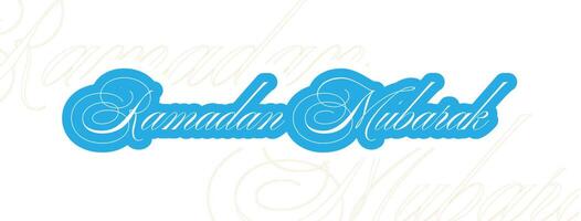 Ramadan mubarak dans calligraphie style vecteur