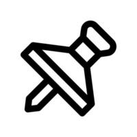 icône de punaise pour votre site Web, mobile, présentation et conception de logo. vecteur