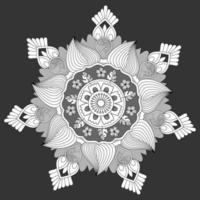 motif circulaire en forme de mandala, ornement décoratif de style oriental vecteur