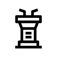 icône podium pour votre site Web, mobile, présentation et conception de logo. vecteur