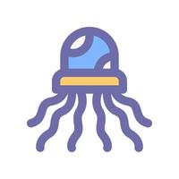 méduse icône pour votre site Internet conception, logo, application, ui. vecteur