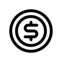 dollar icône pour votre site Internet conception, logo, application, ui. vecteur