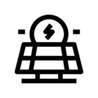 icône de panneau solaire pour votre site Web, mobile, présentation et conception de logo. vecteur