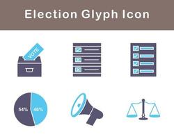 élection vecteur icône ensemble