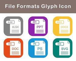 fichier les formats vecteur icône ensemble