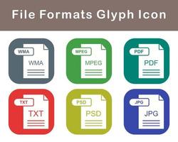 fichier les formats vecteur icône ensemble