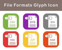 fichier les formats vecteur icône ensemble