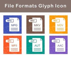 fichier les formats vecteur icône ensemble