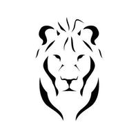 logo tête de lion vecteur