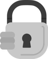 cadenas protection icône vecteur