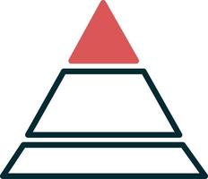 icône de vecteur pyramide graphique