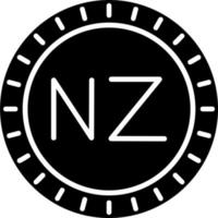 Nouveau zélande cadran code vecteur icône