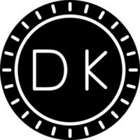 Danemark cadran code vecteur icône