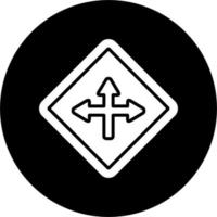 icône de vecteur d'intersection
