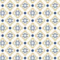 azulejos bleu et Jaune sans couture modèle vecteur