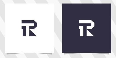 lettre tr rt logo conception vecteur