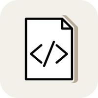 conception d'icône de vecteur de code de fichier
